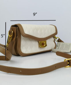Alternative view of Elegant Handbag Khaki White