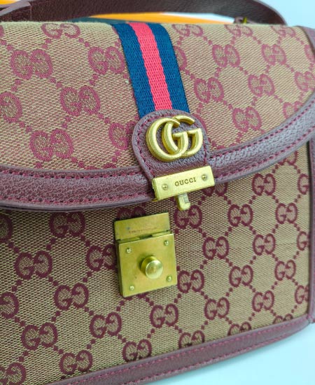 GUCCI Wine Red Handbag - Image 4
