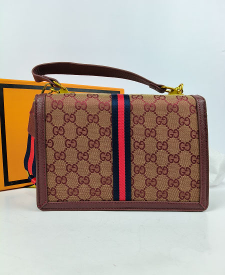 GUCCI Wine Red Handbag - Image 5