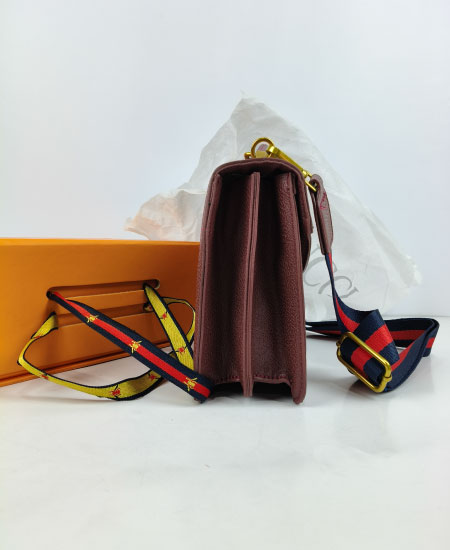 GUCCI Wine Red Handbag - Image 6