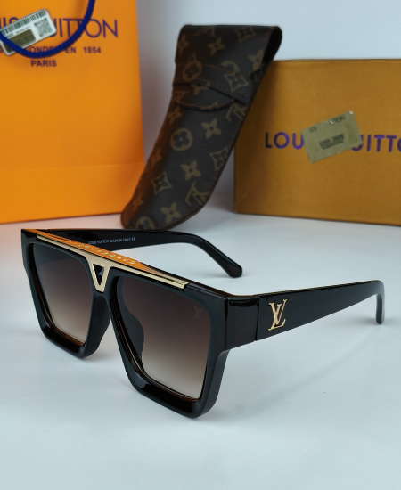 LV Evidence Sunglasses Glossy Brown