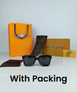 Alternative view of LV Millionaire Sunglasses Glossy Black