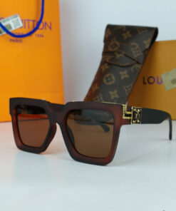LV Millionaire Sunglasses Mate Brown