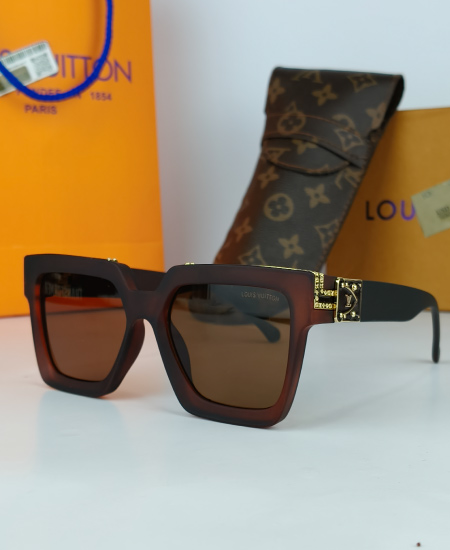 LV Millionaire Sunglasses Mate Brown
