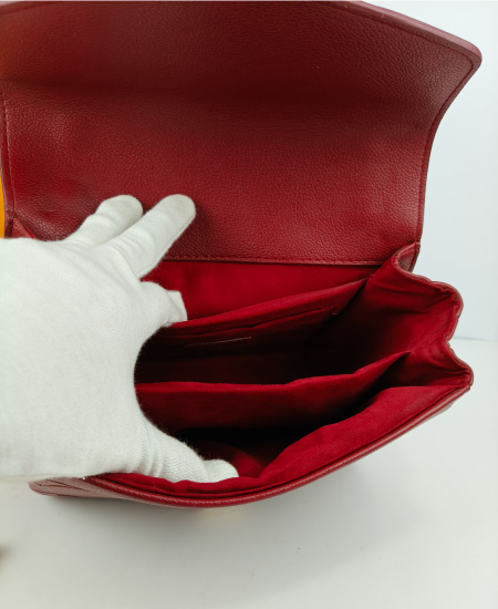 LV Pochette Métis Red Wine Handbag - Image 4