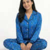 Blue Multi Dots Night Suit Zara Women's
