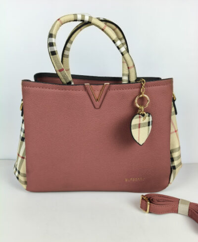 Burberry Ladies Coffee Pink Handbag - Image 2