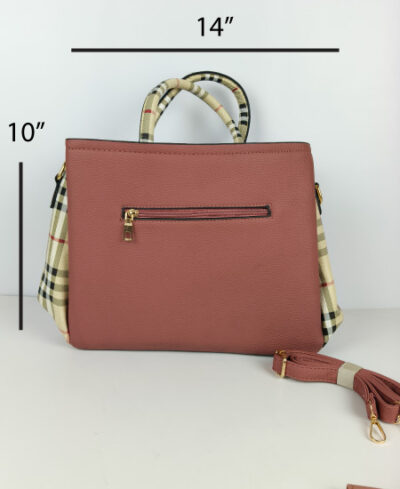 Burberry Ladies Coffee Pink Handbag - Image 3