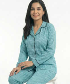 Green Dots Night Suit Zara Women's