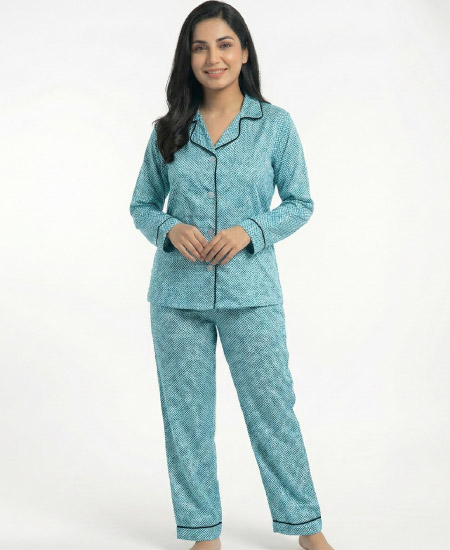 Green Dots Night Suit Zara Women's - Image 2