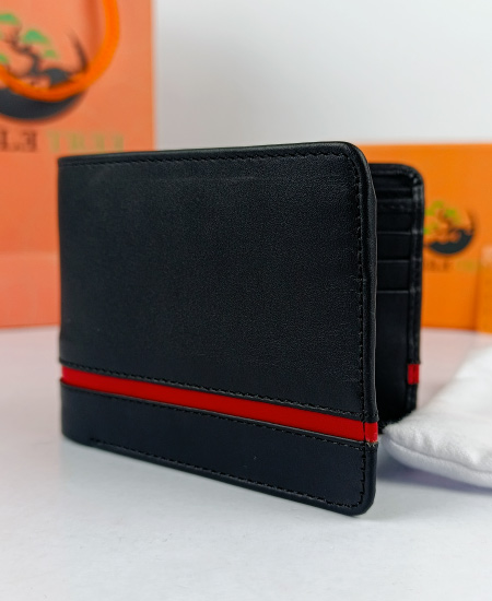 Jungle Tree Red Line Men's Wallet