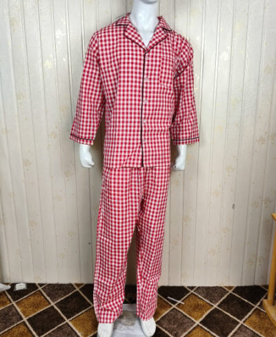 Red Check Zara Men's Night Suit - Image 4