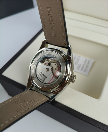 Tag Heuer Carrera Calibre 5 Black Leather Strap WAR201C.FC6266 - Image 6