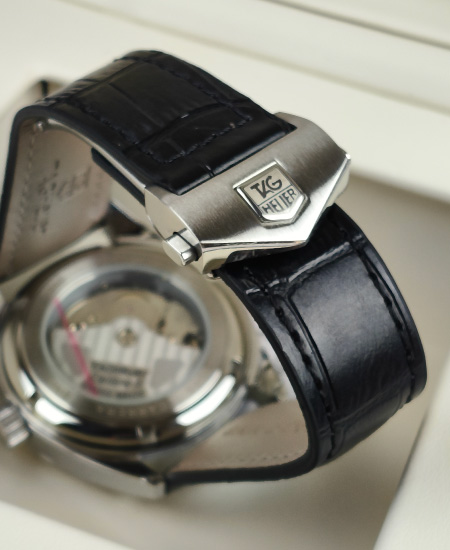 Tag Heuer Carrera Calibre 5 Black Leather Strap WAR201C.FC6266 - Image 5