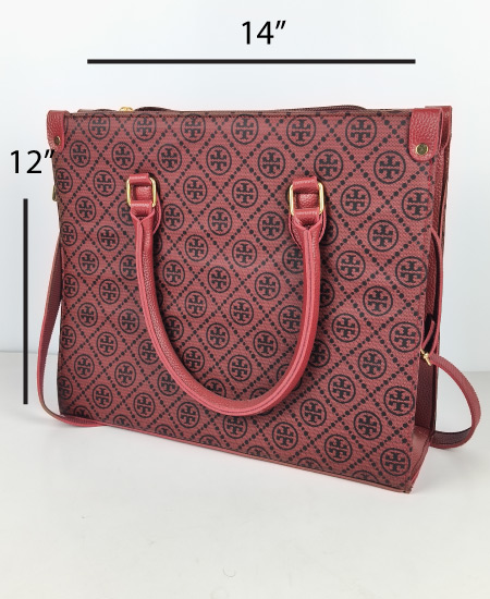 Tory Burch Never Full Handbag Mehroon - Image 2