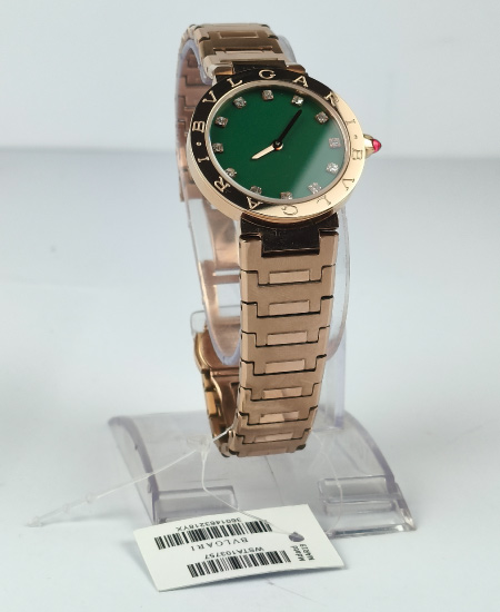 Bvlgari Watch Ref103202 Rose Gold Olive Green - Image 3