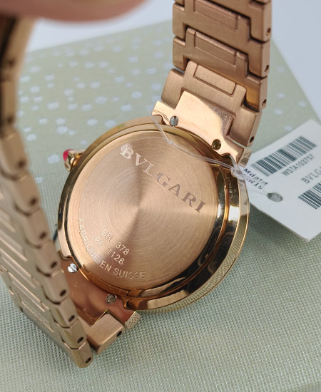 Bvlgari Watch Ref103202 Rose Gold Olive Green - Image 7