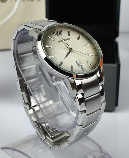 Emporio Armani AR11182 Men's Watch Ash White