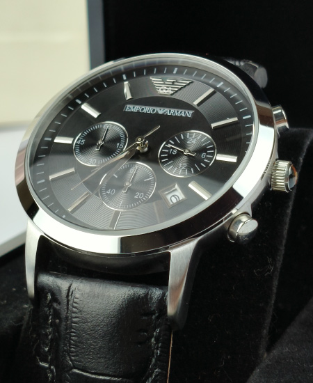 Emporio Armani Black Dial Watch AR2447 - Image 3