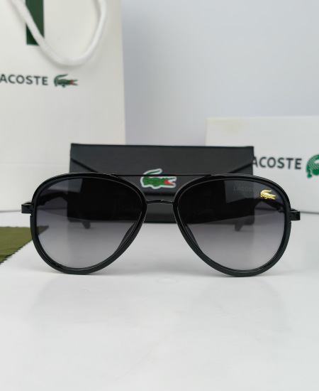 Lacoste Sunglasses Aviator Black Lac101 - Image 3