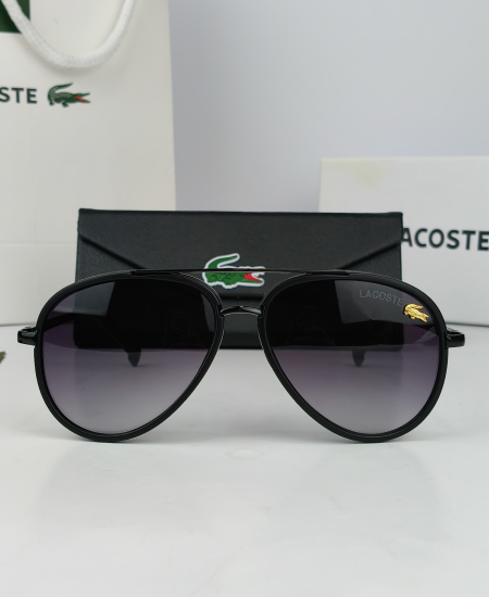 Lacoste Sunglasses Aviator Black Lac102 - Image 3