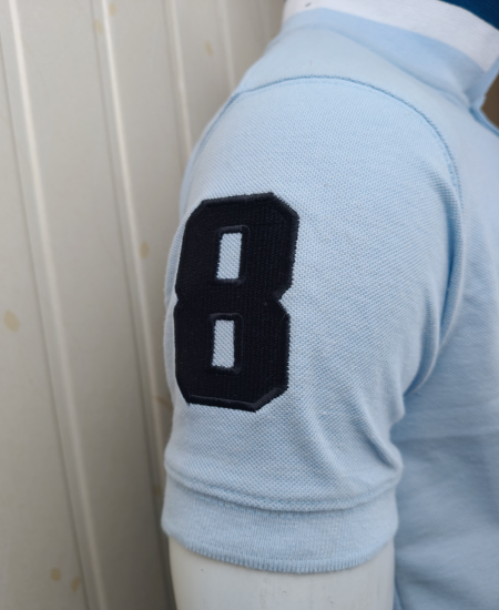 Napoleon Giordano Polo Shirt Ice Blue - Image 6