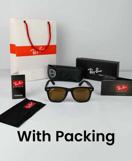 Ray-Ban Wayfarer Sunglasses Brown Polarized RB2140 - Image 2