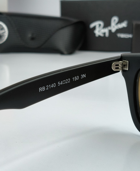 Ray-Ban Wayfarer Sunglasses Brown Polarized RB2140 - Image 6