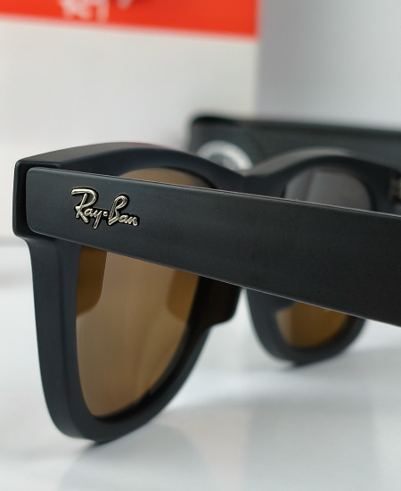 Ray-Ban Wayfarer Sunglasses Brown Polarized RB2140 - Image 4