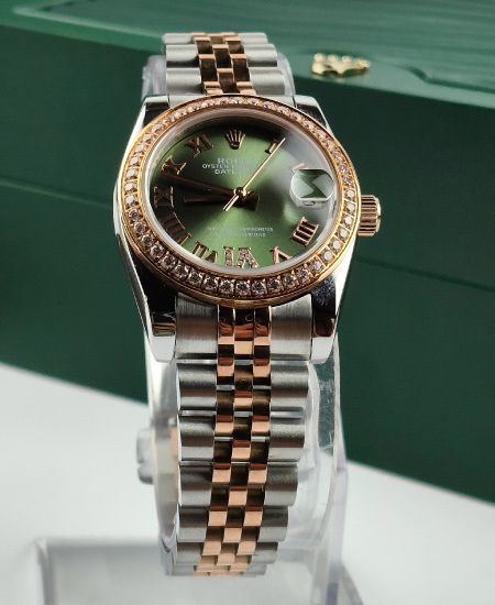 Rolex Just Date Olive Green Dial-2 Tone RF178383 - Image 4