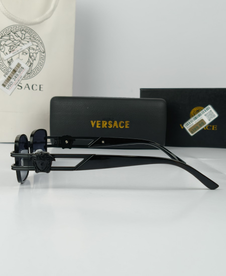 Versace Black Rectangular Sunglasses VR033 - Image 5