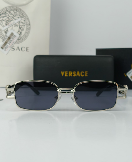 Versace Silver Rectangular Sunglasses VR032 - Image 3