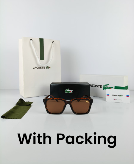 1.7 Lacoste Warfare Sunglasses Brown Lac122 - Image 2