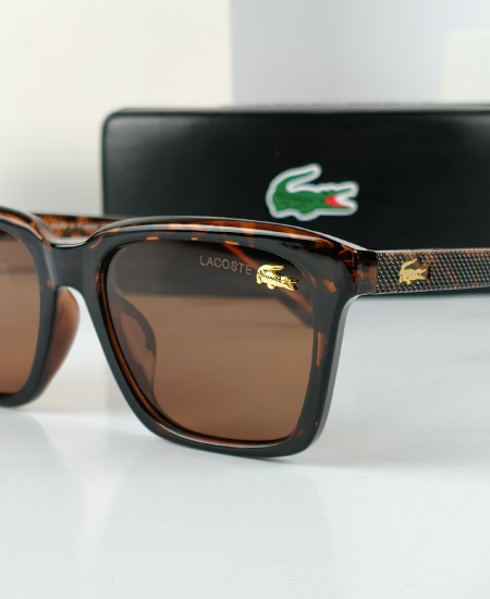 1.7 Lacoste Warfare Sunglasses Brown Lac122 - Image 3