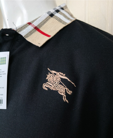 Burberry Black Polo Shirt - Image 4