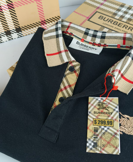 Burberry Black Polo Shirt - Image 5