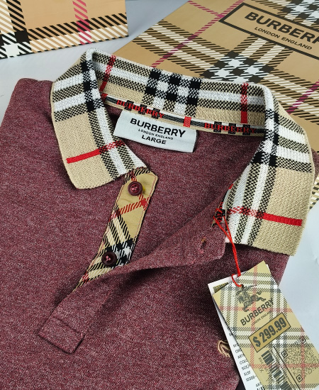 Burberry Indigo Polo Shirt - Image 5