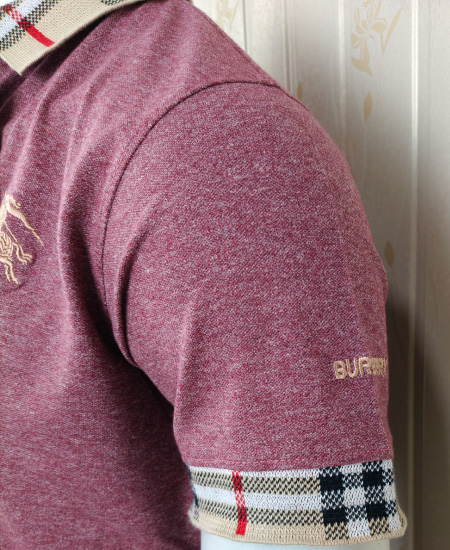Burberry Indigo Polo Shirt - Image 6