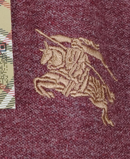 Burberry Indigo Polo Shirt - Image 7
