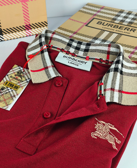 Burberry Mehroon Polo Shirt