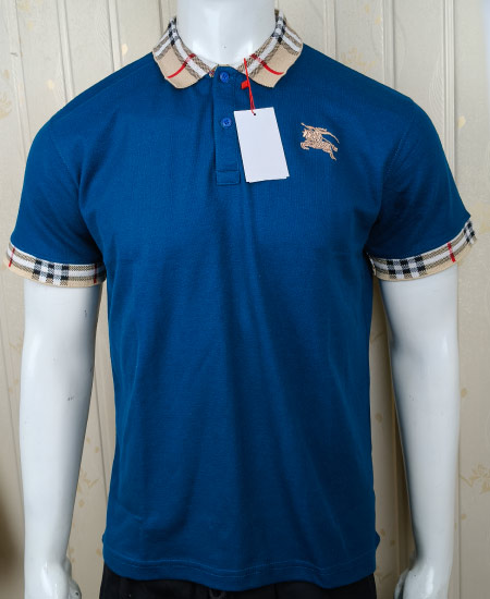 Burberry Ocean Blue Polo Shirt
