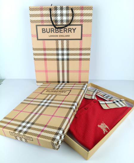 Burberry Red Polo Shirt - Image 4
