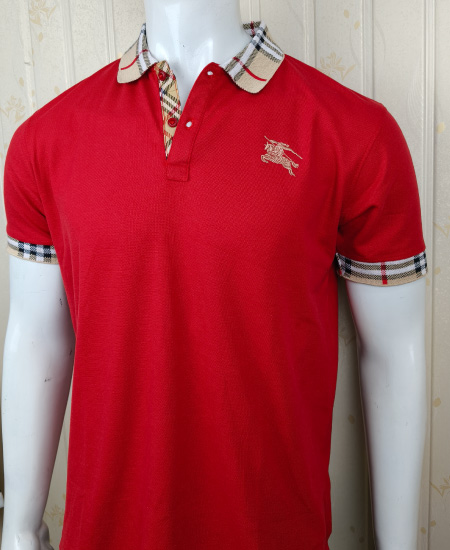 Burberry Red Polo Shirt - Image 2