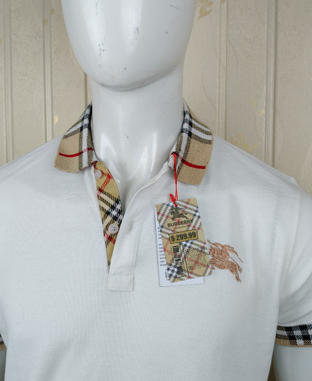 Burberry Snow White Polo Shirt - Image 4