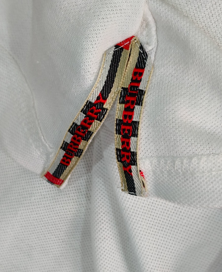 Burberry Snow White Polo Shirt - Image 8