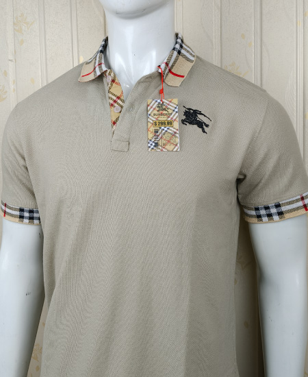 Burberry Stone Gray Polo Shirt