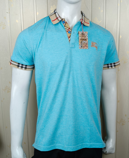 Burberry Tiffany Blue Polo Shirt - Image 4