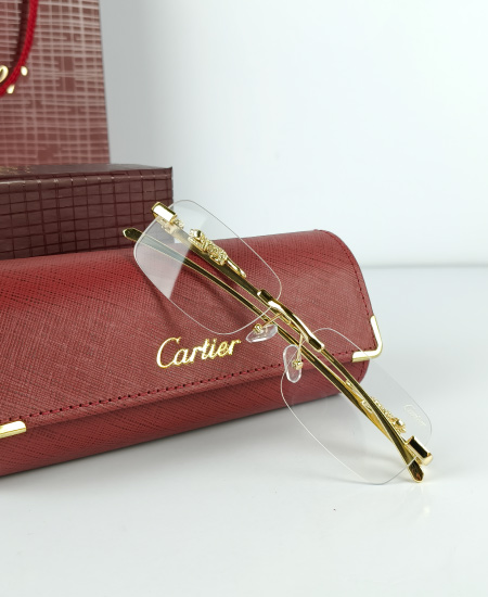 Cartier Golden Leopard Power Glasses Frame-CRT51 - Image 7