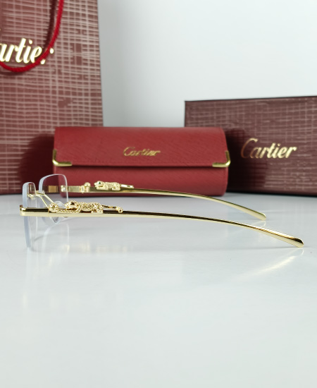 Cartier Golden Leopard Power Glasses Frame-CRT51 - Image 6