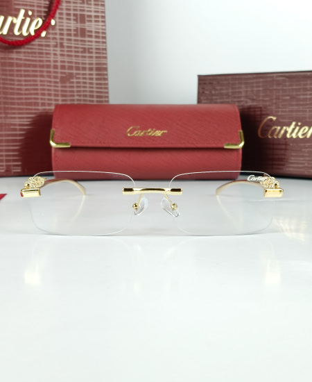 Cartier Golden Leopard Power Glasses Frame-CRT51 - Image 5